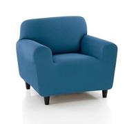 MAXIFUNDAS | Funda de Sofá Ajustable Strada | Color Celeste | Tamaño 1 Plaza | Alta Elasticidad y Tacto Suave | Protege y Renueva tu Sofá | Fabricada en España