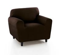 MAXIFUNDAS | Funda de Sofá Ajustable Strada | Color Marrón | Tamaño 1 Plaza | Alta Elasticidad y Tacto Suave | Protege y Renueva tu Sofá | Fabricada en España