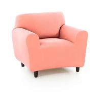 MAXIFUNDAS | Funda de Sofá Ajustable Strada | Color Rosa Pastel | Tamaño 1 Plaza | Alta Elasticidad y Tacto Suave | Protege y Renueva tu Sofá | Fabricada en España