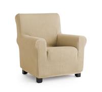 MAXIFUNDAS | Funda de Sofá Elástica 1 Plaza Color Beige - Funda de Sofá Extrasuave, Antideslizante y Elástica - Funda Sofá Elástica Modelo Inca