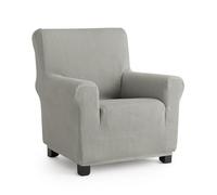 MAXIFUNDAS | Funda de Sofá Elástica 1 Plaza Color Gris Claro - Extrasuave, Antideslizante - Modelo Inca