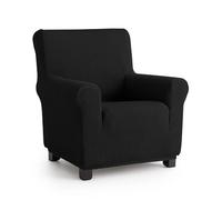 MAXIFUNDAS | Funda de Sofá Elástica 1 Plaza Color Negro - Funda de Sofá Extrasuave, Antideslizante y Elástica - Funda Sofá Elástica Modelo Inca