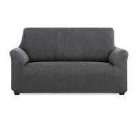 MAXIFUNDAS | Funda de Sofá Elástica 2 Plazas Color Gris - Funda de Sofá Extrasuave, Antideslizante y Elástica - Funda Sofá Elástica Modelo Inca