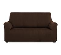 MAXIFUNDAS | Funda de Sofá Elástica 2 Plazas Color Marrón - Funda de Sofá Extrasuave, Antideslizante y Elástica - Funda Sofá Elástica Modelo Inca
