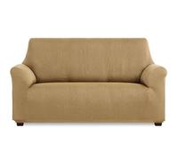 MAXIFUNDAS | Funda de Sofá Elástica 4 Plazas Color Lino - Funda de Sofá Extrasuave, Antideslizante y Elástica - Funda Sofá Elástica Modelo Inca