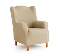 MAXIFUNDAS | Funda de Sofá Elástica Sillón orejero Color Beige - Funda de Sofá Extrasuave, Antideslizante y Elástica - Funda Sofá Elástica Modelo Inca