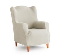 MAXIFUNDAS | Funda de Sofá Elástica Sillón orejero Color Marfil - Funda de Sofá Extrasuave, Antideslizante y Elástica - Funda Sofá Elástica Modelo Inca
