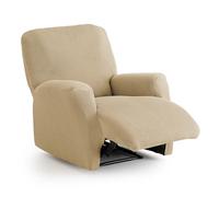 MAXIFUNDAS | Funda de Sofá Elástica Sillón Relax Color Beige - Extrasuave y Antideslizante - Modelo Inca