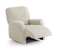 MAXIFUNDAS | Funda de Sofá Elástica Sillón Relax Color Marfil - Funda de Sofá Extrasuave, Antideslizante y Elástica - Funda Sofá Elástica Modelo Inca