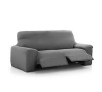 MAXIFUNDAS | Funda de Sofá Relax 3 Plazas con 2 Pies | Color Gris | Funda para sofá reclinable | Ajuste fácil colocación | Modelo Vega.