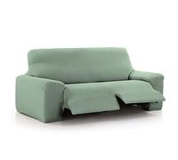 MAXIFUNDAS - Funda de Sofá Relax 3 Plazas con 2 Pies Vega, Menta. Funda para sofá reclinable. Ajuste, Fácil de Colocar y Lavar