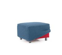 MAXIFUNDAS - Funda de Puff XL RELIVE Celeste. Válido para Puffs de 60 a 90 cm Cada Lado