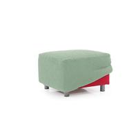 MAXIFUNDAS | Funda para Puff Cuadrado RELIVE | Tejido Resistente y Ultrasuave | Ajuste Lavable a Máquina | Tamaño Estándar | Color Turquesa | Hecha en España