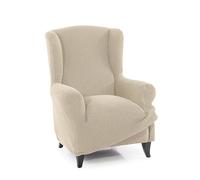 MAXIFUNDAS | Funda Sillon Orejero Super Elástica Relive | Color Beig | Alta Elasticidad y Tacto Suave | Hecho en España.