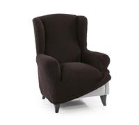 MAXIFUNDAS | Funda Sillon Orejero Super Elástica Relive | Color Marrón | Alta Elasticidad y Tacto Suave | Hecho en España.