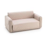 MAXIFUNDAS | Funda Sofá Acolchado Reversible 4 Plazas - Funda Cubre Sofá Extrasuave Beige/Marrón - Funda Protector Sofá con Tiras Elásticas de Sujeción - Cubre Sofá Modelo MAUI