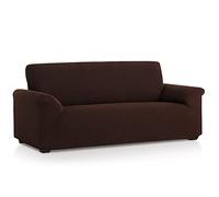 MAXIFUNDAS - Funda sofá multielástica Belfast 2 Plazas, Marrón. Adaptable a Multitud de sofás con Formas y Estilos Diferentes. Parecerá un sofá tapizado