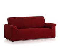 MAXIFUNDAS - Funda sofá multielástica Belfast 2 Plazas, Rojo. Adaptable a Multitud de sofás con Formas y Estilos Diferentes. Parecerá un sofá tapizado