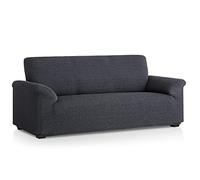 MAXIFUNDAS - Funda sofá multielástica Belfast 3 Plazas, Antracita. Adaptable a Multitud de sofás con Formas y Estilos Diferentes. Parecerá un sofá tapizado