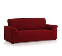 MAXIFUNDAS - Funda sofá multielástica Belfast 3 Plazas, Rojo. Adaptable a Multitud de sofás con Formas y Estilos Diferentes. Parecerá un sofá tapizado