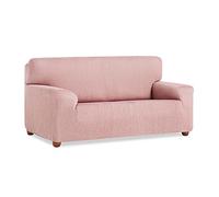 MAXIFUNDAS | Funda Sofá Vega 1 Plaza - Funda Sofá Elástica Color Rosa - Funda Sofá Antideslizante Tejido Jacquard - Funda Sofá ExtraSuave Cintas Traseras Ajuste