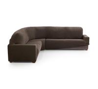 MAXIFUNDAS FUNDAS DE SOFA & CHAISE LONGUE. Funda Sofá Rinconera Relive Color Ante. Funda Protectora súper elástica para sofá rinconera.