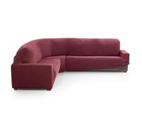 MAXIFUNDAS FUNDAS DE SOFA & CHAISE LONGUE. Funda Sofá Rinconera Relive Color Fucsia Oscuro. Funda Protectora súper elástica para sofá rinconera.