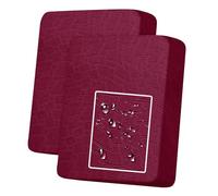 MAXIJIN Funda de cojín impermeable para asiento de sofá, funda de asiento de sofá, funda antideslizante de repuesto para cojín individual con parte inferior elástica (rojo vino, 2 plazas)