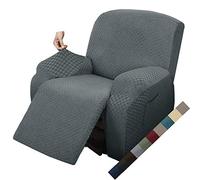 MAXIJIN Funda de Sofá Reclinable de 1 Plaza, Protección de Sofá Extensible, Fundas, Funda de sillón (Gris Oscuro)