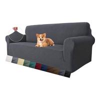 MAXIJIN Funda de sofá súper elástica para sofá de 3 Cojines, Funda Universal de sofá de 1 Pieza para Sala de Estar, Jacquard y Elastano, Protector de Muebles para Perros, Apta para Mascotas (Grande,
