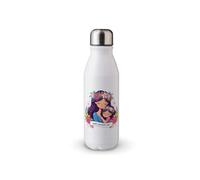 MAXIKIWI - Botella de agua de una sola pared con tapa de rosca, aluminio ligero no aislado, sin BPA, a prueba de fugas - Día de la Madre Bebé - 500 ml