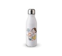 MAXIKIWI - Botella de agua de una sola pared con tapa de rosca, aluminio ligero no aislado, sin BPA, a prueba de fugas - Día de la Madre Bebé - 500 ml