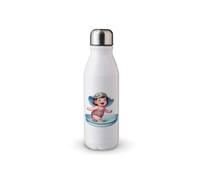 MAXIKIWI - Botella de agua de una sola pared con tapa de rosca, aluminio ligero no aislado, sin BPA, a prueba de fugas, verano para bebé niña, 500 ml