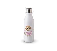 MAXIKIWI - Botella de agua de una sola pared con tapa de rosca, aluminio ligero no aislado, sin BPA, a prueba de fugas, juego de bienvenida rosa - 500 ml