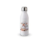 MAXIKIWI Botella de agua de una sola pared con tapa de rosca, aluminio ligero no aislado, sin BPA, a prueba de fugas, animales divertidos Día de la Madre, 500 ml