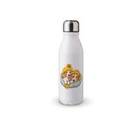 MAXIKIWI - Botella de agua de una sola pared con tapa de rosca, aluminio ligero sin aislamiento, sin BPA, a prueba de fugas, lindos animales gemelos - 500 ml