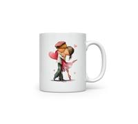 MAXIKIWI - Taza de café o té de cerámica suave y duradera para el hogar u oficina, perfecta para cualquier ocasión, pareja caprichosa de San Valentín, 300 ml