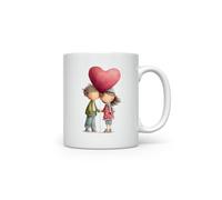 MAXIKIWI - Taza de café o té de cerámica suave y duradera para el hogar u oficina, perfecta para cualquier ocasión, pareja caprichosa de San Valentín, 300 ml