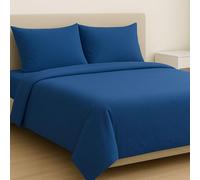 MAXIME MAISON - Sabanas Cama 90 x 200 (Azul/Denim) Juego de Sabanas, Bed Sheets, Juego Sabanas 3 Piezas (Sábana Bajera, Sábana Plana y 1 Fundas de Almohada) Sabanas Made in Italy