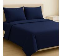 MAXIME MAISON - Sabanas Cama 90 x 200 (Azul/Royal) Juego de Sabanas, Bed Sheets, Juego Sabanas 3 Piezas (Sábana Bajera, Sábana Plana y 1 Fundas de Almohada) Sabanas Made in Italy
