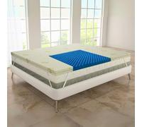 MAXIME MAISON - Topper matrimonial desenfundable, Topper Memory Foam 170x190 de 5 cm de Aloe Vera, Apto para colchón de Matrimonio 170x190, Cama de Matrimonio 170x190, Encima colchón Made in Italy