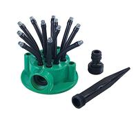 Maximex Aspersor de jardín con Brazos Flexibles, 12 Brazos Flexibles, riego específico para arriates y césped, Ahorro de Agua