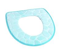 Maximex Badana Memory Foam - Asiento de inodoro (poliéster, 36 x 43 cm), color azul