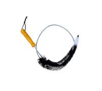 Maximex Cepillo para radiadores planos, flexible, plástico, 5,5 x 120 x 5,5 cm, color negro