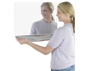 Maximex Lámina de Espejo de 50 x 58 cm, autoadhesiva, Repuesto para Espejo Falso, Ahorro de Espacio