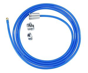 Maximex Limpiatubos eléctrico Mod, TWISTER limpiador de alta presión con boquilla de latón sistema Easy-Clip para desagües 3 x 250 x 3 cm azul
