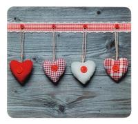 Maximex Placa multiusos Corazones - para cocinas de vidriocerámica, Vidrio endurecido, 56 x 0.5 x 50 cm, Multicolor