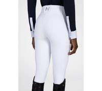 Maximilian Equestrian Aero pantalón de equitación (White/Silver) - FULL GRIP / S