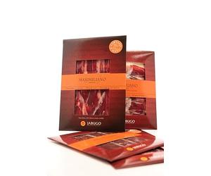 Maximiliano Jabugo - Jamón MXM D.O.P Jabugo Bellota - Jamón 100% Ibérico - 28 Estuches 80 gr + 2 Estuches 100 gr - Cortado a Mano - Curación 30 Meses - Crianza en Libertad