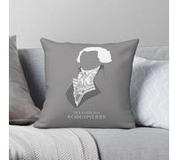 Maximilien Robespierre Jacobin - Funda de almohada cuadrada de poliéster y lino, terciopelo, con cremallera, decorativa, para el hogar